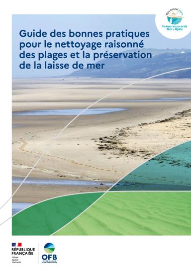 Couverture du Guide des bonnes pratiques pour le nettoyage raisonné des plages et la préservation de la laisse de mer 