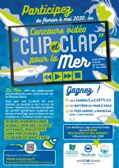 Affiche du concours Clip et clap pour la Mer 2020