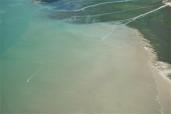 Kitesurf en baie d'Authie, survol aérien dans le cadre de RESOBLO