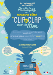 Affiche du concours Clip et clap pour la mer 2024