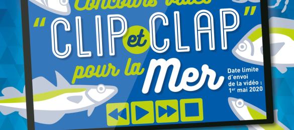 Affiche du concours Clip et clap pour la Mer 2020